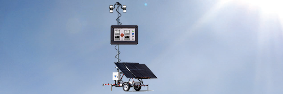 Wanco_solar light tower 2 A solar powered light tower.