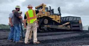 Professionals discussing construction.